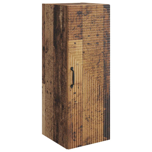 Nástěnná Skříň Staré Dřevo 33 X 34,5 X 90 Cm Kompozitní Dřevo
