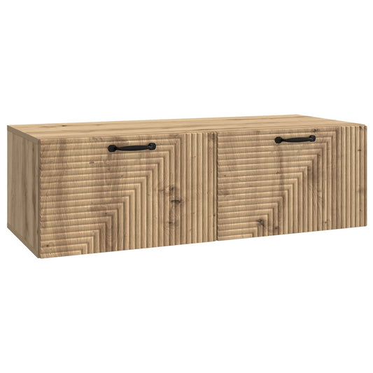 Nástěnná Tv Skříň 98 X 41 X 30 Cm Dub Artisan Kompozitní Dřevo