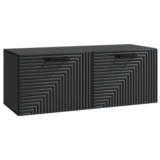 Nástěnná Tv Skříň Černá 78,5 X 31 X 30 Cm Kompozitní Dřevo