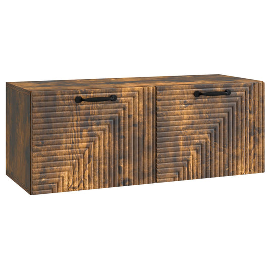 Nástěnná Tv Skříň Nástěnný Kouřový Dub 78,5 X 31 X 30 Cm