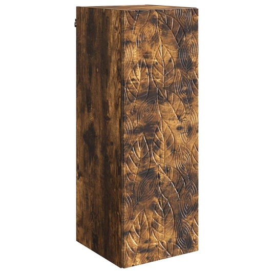 Nástěnná Skříň Kouřový Dub 33 X 34,5 X 90 Cm Kompozitní Dřevo