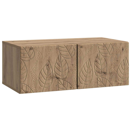 Nástěnná Tv Skříň 98 X 31 Cm Dub Artisan Kompozitní Dřevo