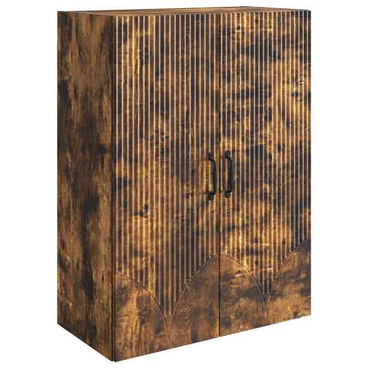 Nástěnná Skříň Kouřový Dub 66 X 34,5 X 90 Cm Kompozitní Dřevo