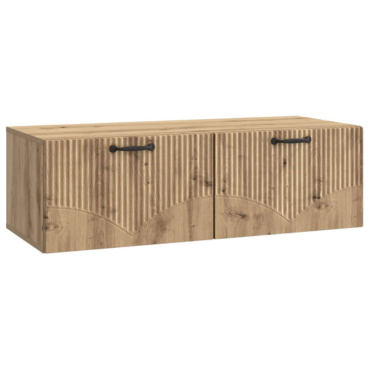 Nástěnná Tv Skříň 98 X 41 X 30 Cm Dub Artisan Kompozitní Dřevo