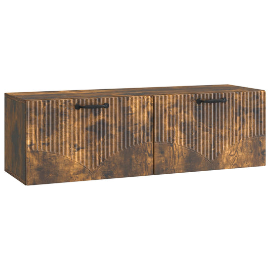 Nástěnná Tv Skříň Kouřový Dub 98 X 31 X 30 Cm Kompozitní Dřevo