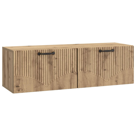 Nástěnná Tv Skříň 98 X 31 X 30 Cm Dub Artisan Kompozitní Dřevo