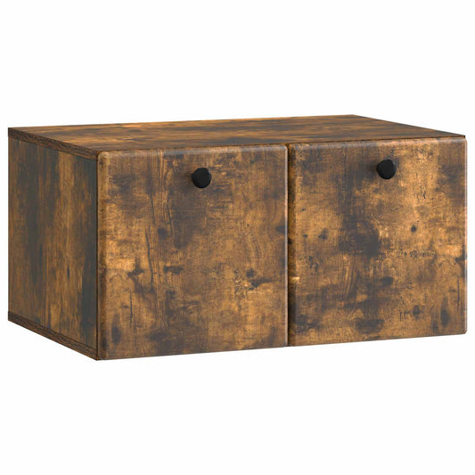 Nástěnná Tv Skříň 59,5 X 41 X 30 Cm Kouřový Dub