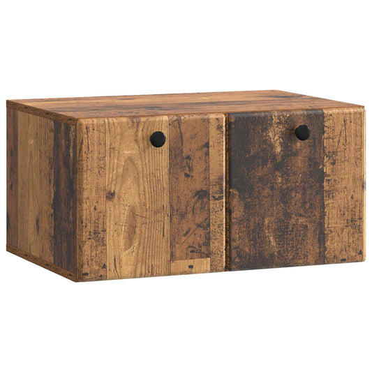 Nástěnná Tv Skříň 59,5 X 41 X 30 Cm Staré Dřevo