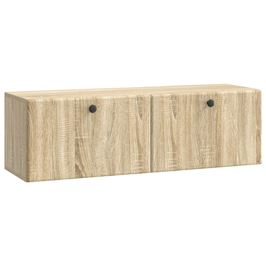Nástěnná Tv Skříň 98 X 31 X 30 Cm Dub Sonoma Kompozitní Dřevo