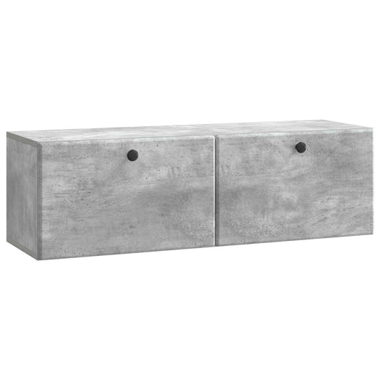 Nástěnná Tv Skříň 98 X 31 X 30 Cm Betonově Šedá
