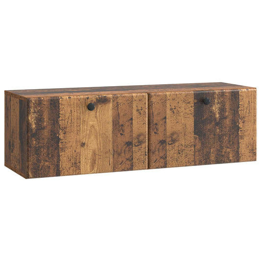 Nástěnná Tv Skříň 98 X 31 X 30 Cm Staré Dřevo Kompozitní Dřevo