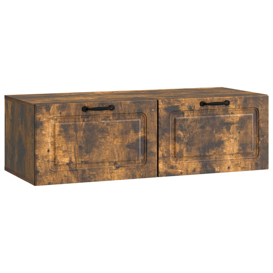 Nástěnná Tv Skříň Kouřový Dub 98 X 41 X 30 Cm Kompozitní Dřevo