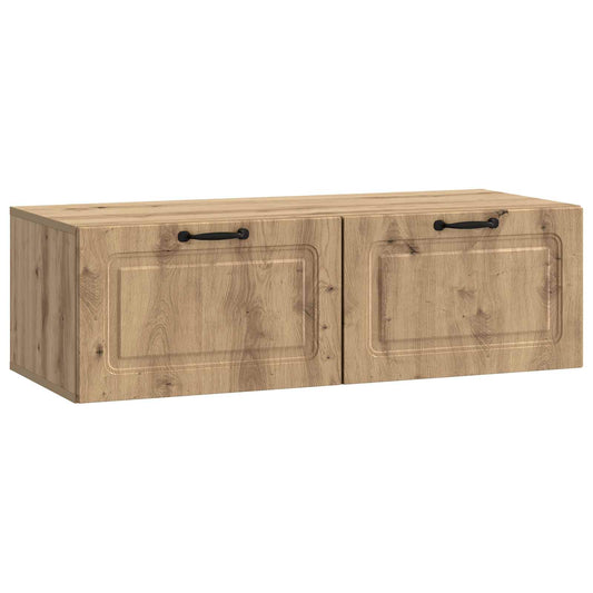 Nástěnná Tv Skříň 98 X 41 X 30 Cm Dub Artisan Kompozitní Dřevo
