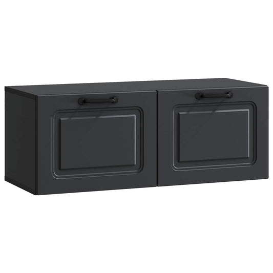Nástěnná Tv Skříň Černá 78,5 X 31 X 30 Cm Kompozitní Dřevo
