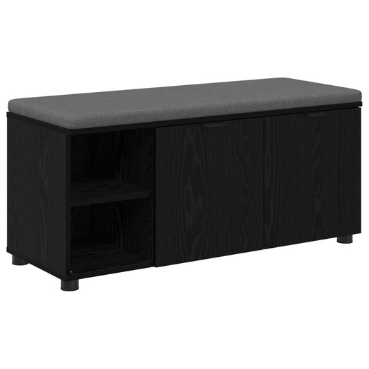 Chodbičková Lavice S Polštářem Černý Dub 100 X 38 X 46 Cm
