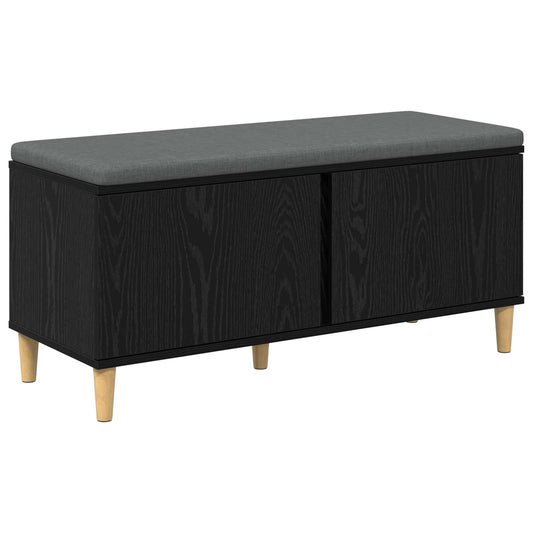Chodbičková Lavice S Polštářem Černý Dub 100 X 38 X 46 Cm