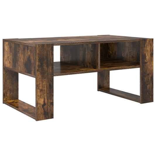 Konferenční Stolek Kouřový Dub 92 X 53 X 45 Cm Kompozitní Dřevo