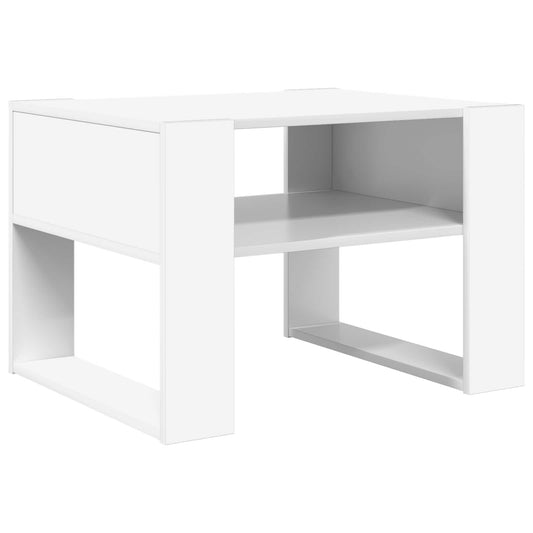 Konferenční Stolek Bílá 66 X 53 X 45 Cm Kompozitní Dřevo