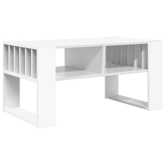 Konferenční Stolek Bílá 92 X 49,5 X 45 Cm Kompozitní Dřevo