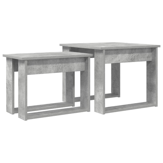 Sada Konferenčních Stolků 2 Pcs Betonově Šedá 50 X 52 X 42 Cm