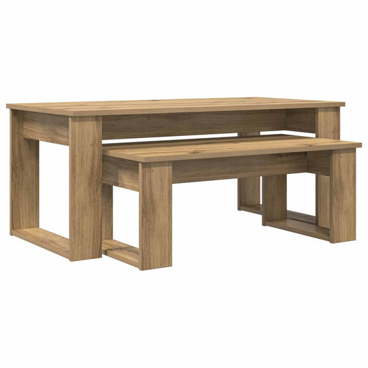 Sada Konferenčních Stolků 2 Pcs Artisanový Dub 100 X 50 X 42 Cm