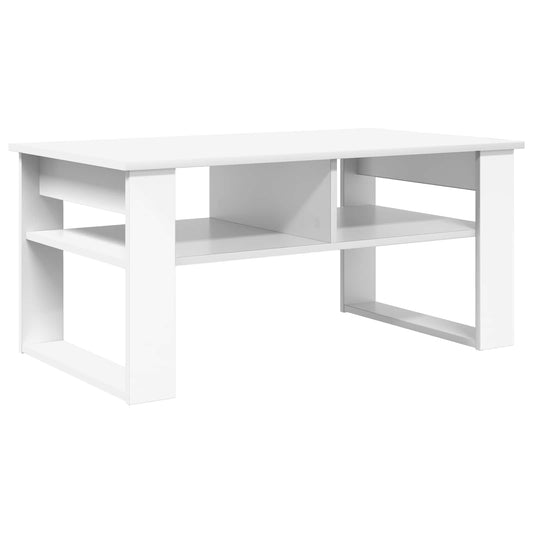 Konferenční Stolek Bílá 96 X 54 X 44 Cm Kompozitní Dřevo
