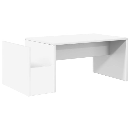 Konferenční Stolek Bílá 90 X 45 X 35 Cm Kompozitní Dřevo