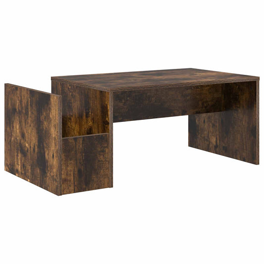 Konferenční Stolek Kouřový Dub 90 X 45 X 35 Cm Kompozitní Dřevo