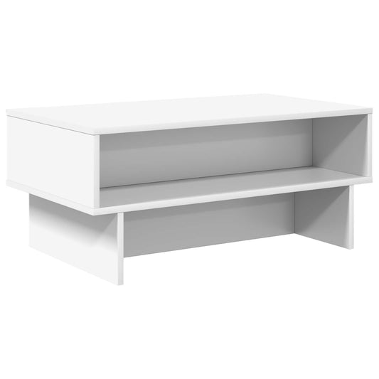 Konferenční Stolek Bílá 80 X 46 X 35 Cm Kompozitní Dřevo