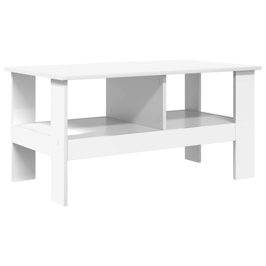 Konferenční Stolek Bílá 90 X 50 X 45 Cm Kompozitní Dřevo