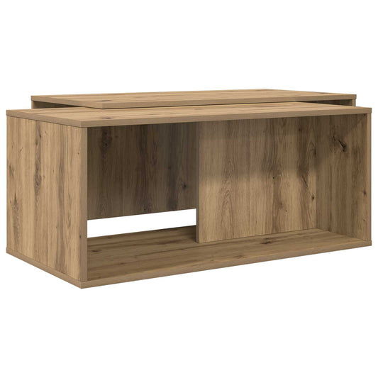 Sada Konferenčních Stolků 2 Pcs Artisanový Dub 90 X 48 X 40 Cm