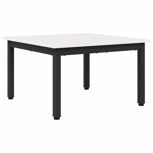 Konferenční Stolek Bílá 60 X 60 X 36 Cm Masivní Borové Dřevo