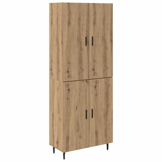 Vysoký Bufet 2 Ks Artisanový Dub 69,5 X 34 X 180 Cm