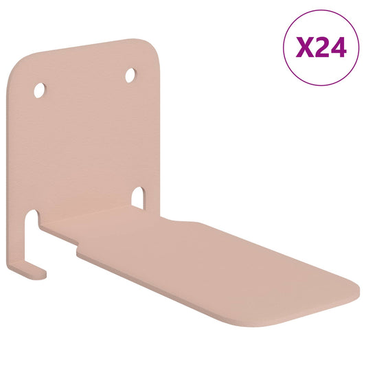 Plovoucí Police S Policí 24 Pcs Růžová 6 X 10,8 X 6,6 Cm