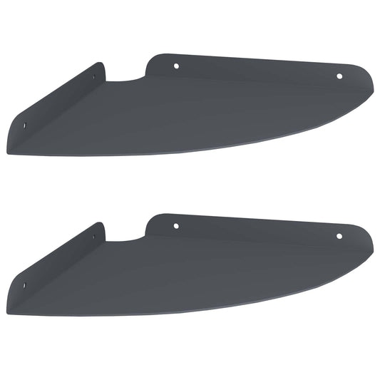 Plovoucí Police S Policí 2 Pcs Antracit 24 X 24 X 2 Cm