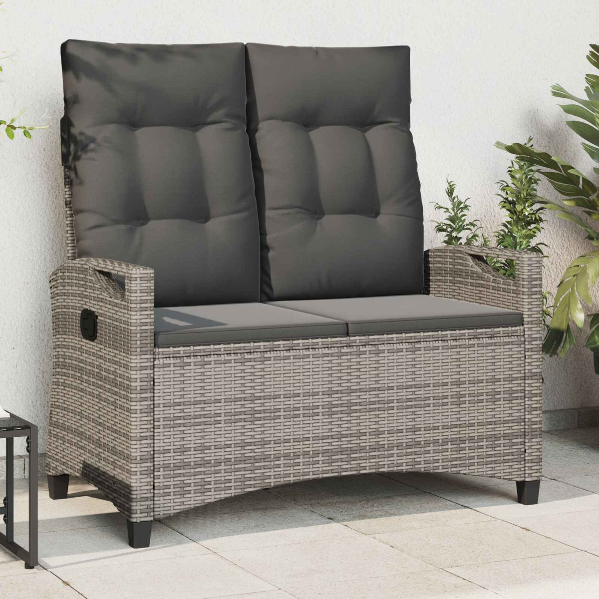 Zahradní Lavice 105 X 60 X 112 Cm Ocel A Polyester