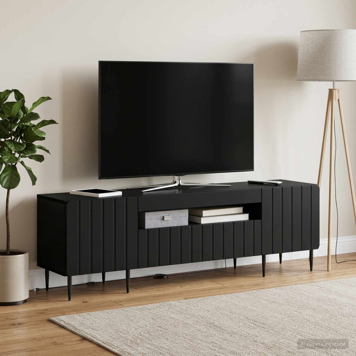 Led Tv Skříň Zwolle 153 X 35 X 43 Cm Kompozitní Dřevo