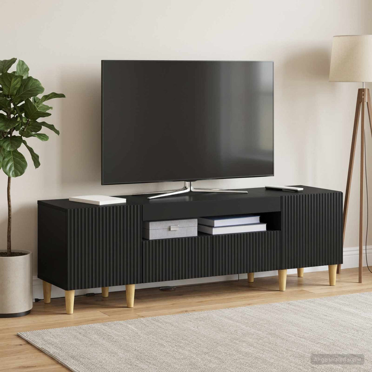 Led Tv Skříň Arnhem 153 X 35 X 43 Cm Kompozitní Dřevo