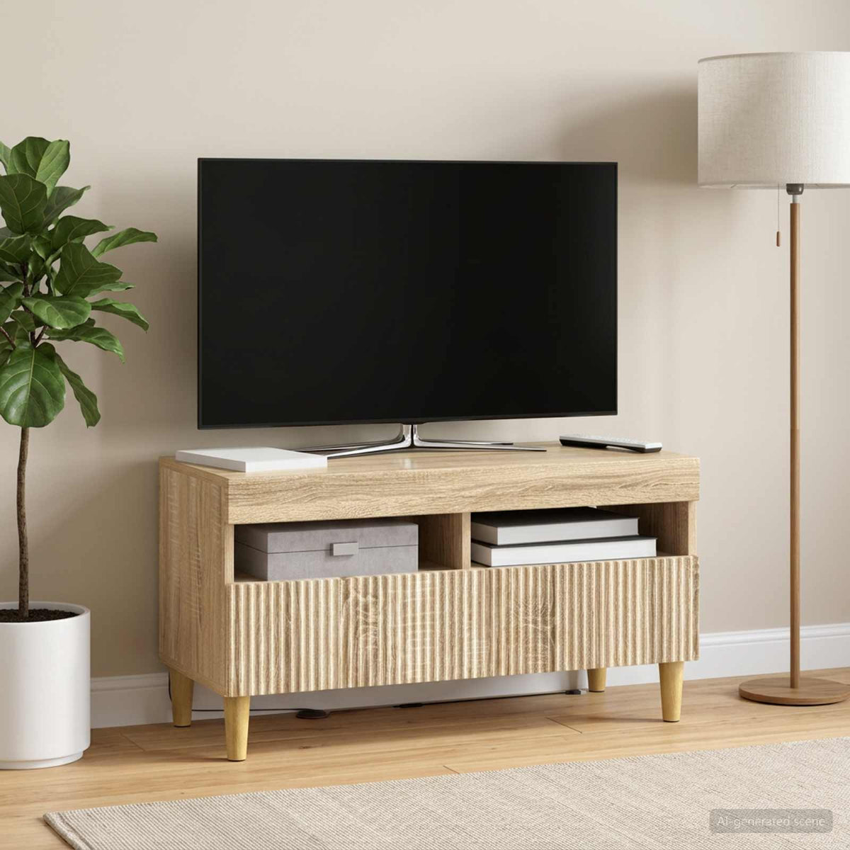 Led Tv Skříň Arnhem 81 X 35 X 43 Cm Kompozitní Dřevo