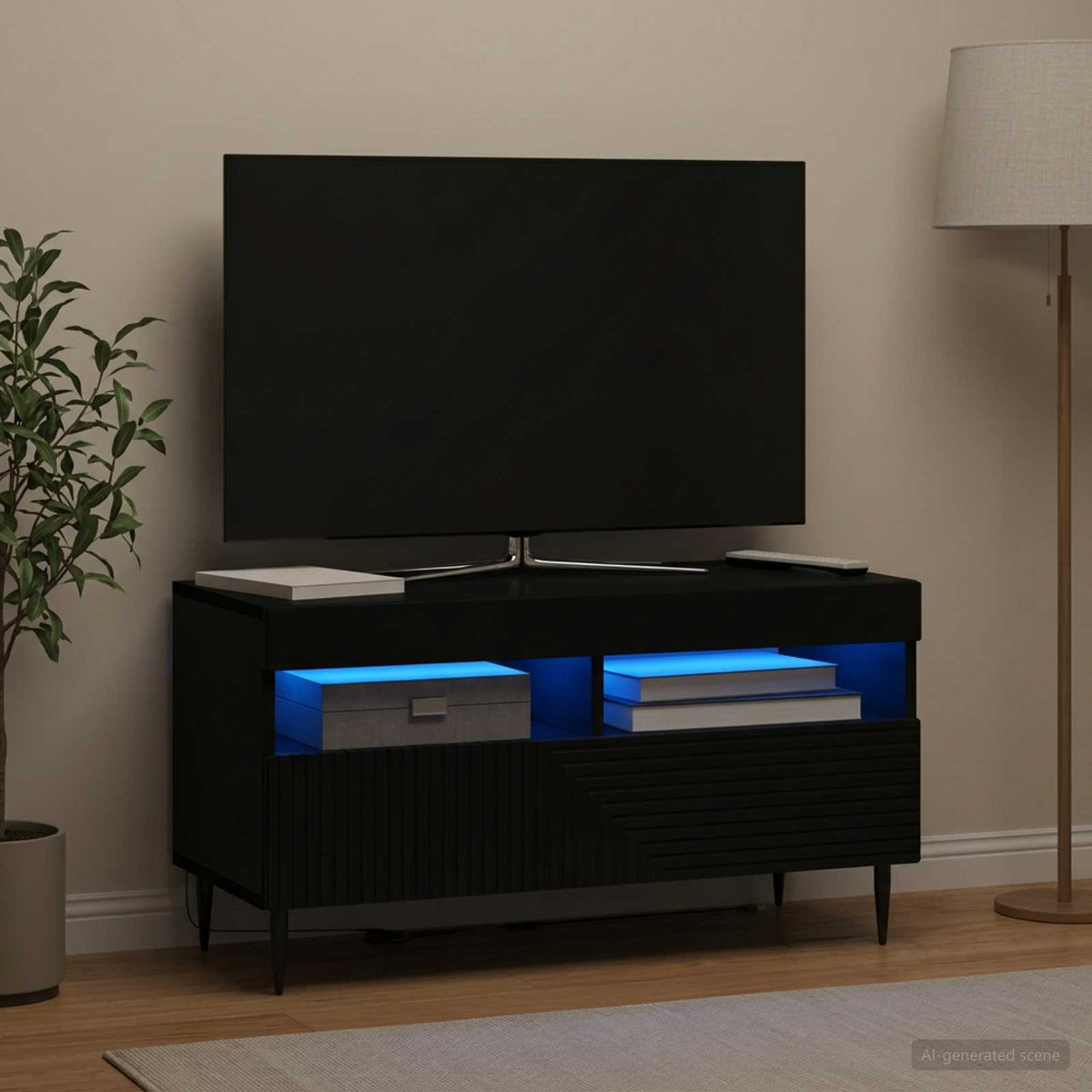 Led Tv Skříň Haarlem 81 X 35 X 43 Cm Kompozitní Dřevo