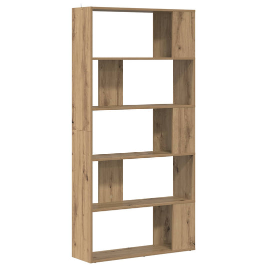 Knihovna 80 X 24 X 159 Cm Kompozitní Dřevo Artisanový Dub