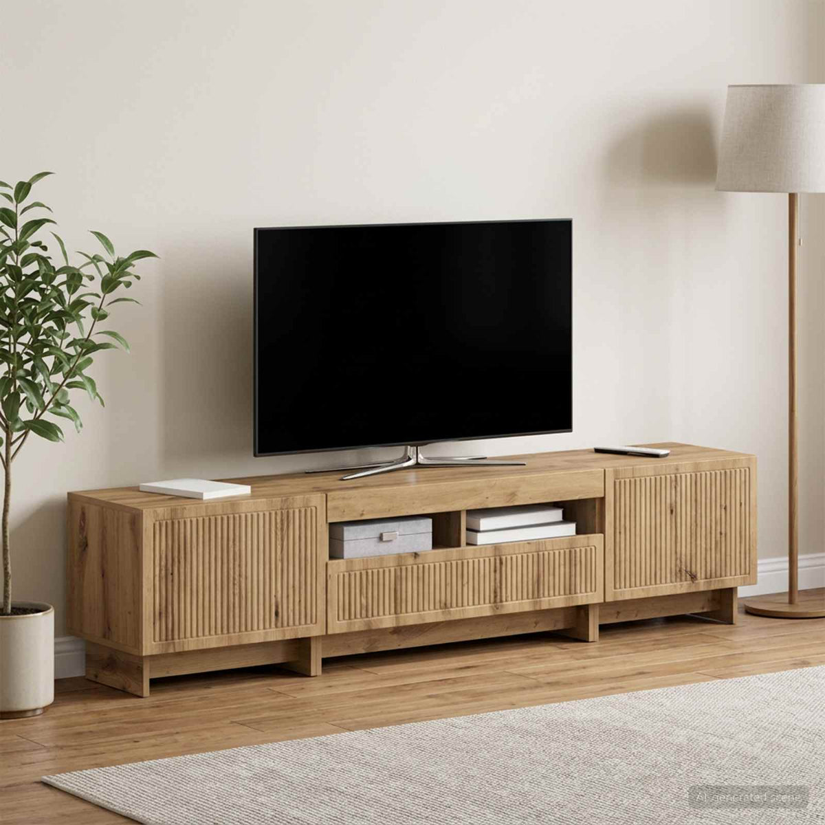 5Dílná Led Tv Skříň Kompozitní Dřevo