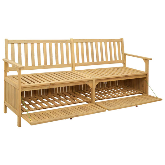 Úložná Lavice 2 -Seater 170 X 63 X 84 Cm Masivní Akácie