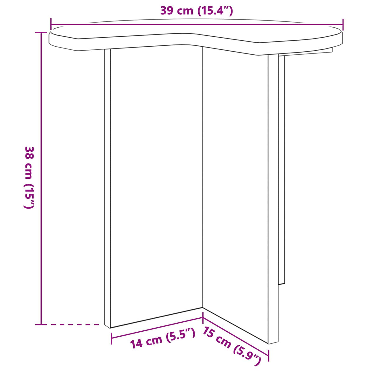 Boční Stůl 2 Pcs Staré Dřevo Ø 39 X 38 Cm Kompozitní Dřevo
