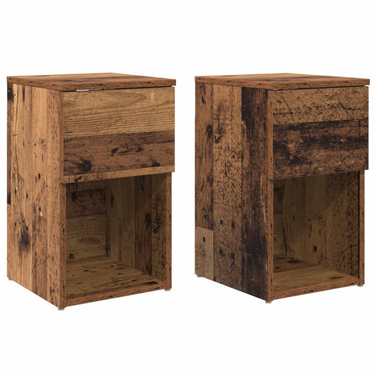 Zásuvka Pod Postel 2 Pcs Staré Dřevo 29 X 31,5 X 49 Cm
