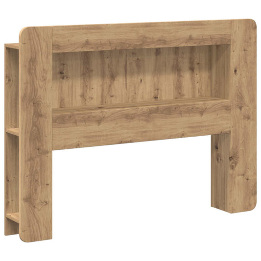 Čelo Postele Se Skříňkou Dub Artisan 100 Cm Dřevěný Materiál
