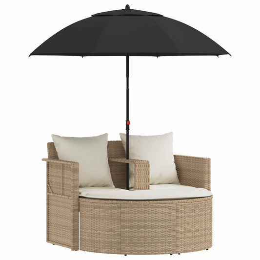 Zahradní Sofa 8 Ks Polyratan Beige A Krémová Bílá