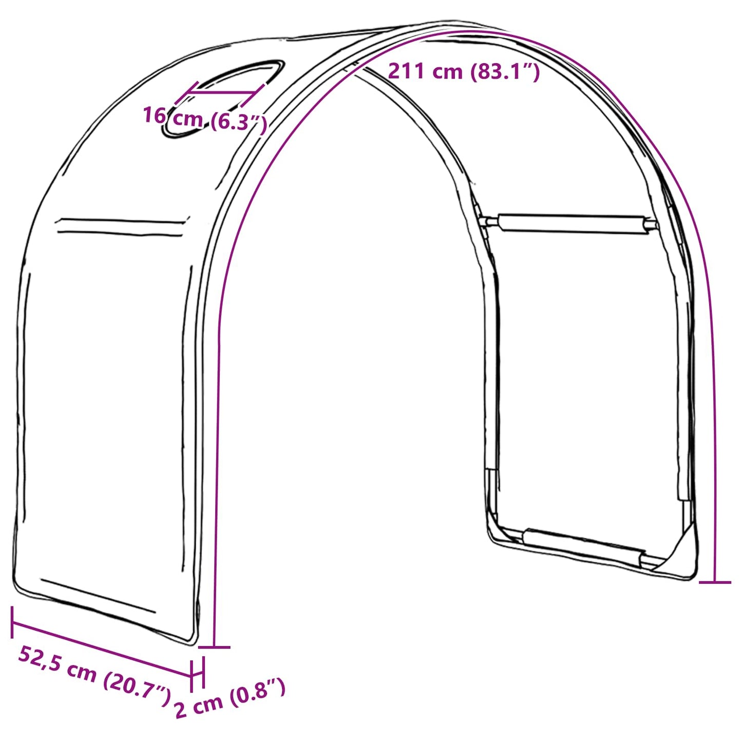 Tunel Na Postel Pro Dětskou Patrovou Postel 2 Pcs Bílá