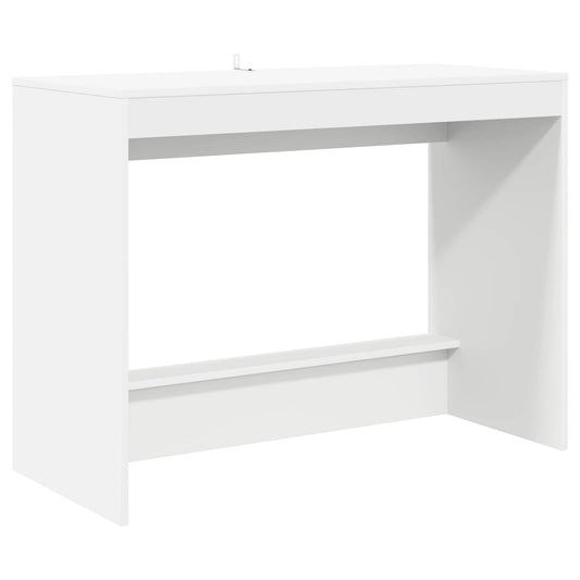 Postelový Stůl Bílá Kompozitní Dřevo 100 X 45 X 75 Cm