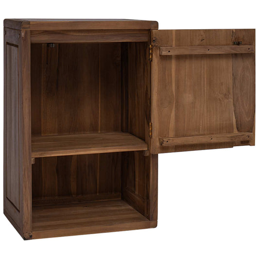 Koupelnová Skříňka Přírodní 45 X 30 X 70 Cm Pevné Teakové Dřevo